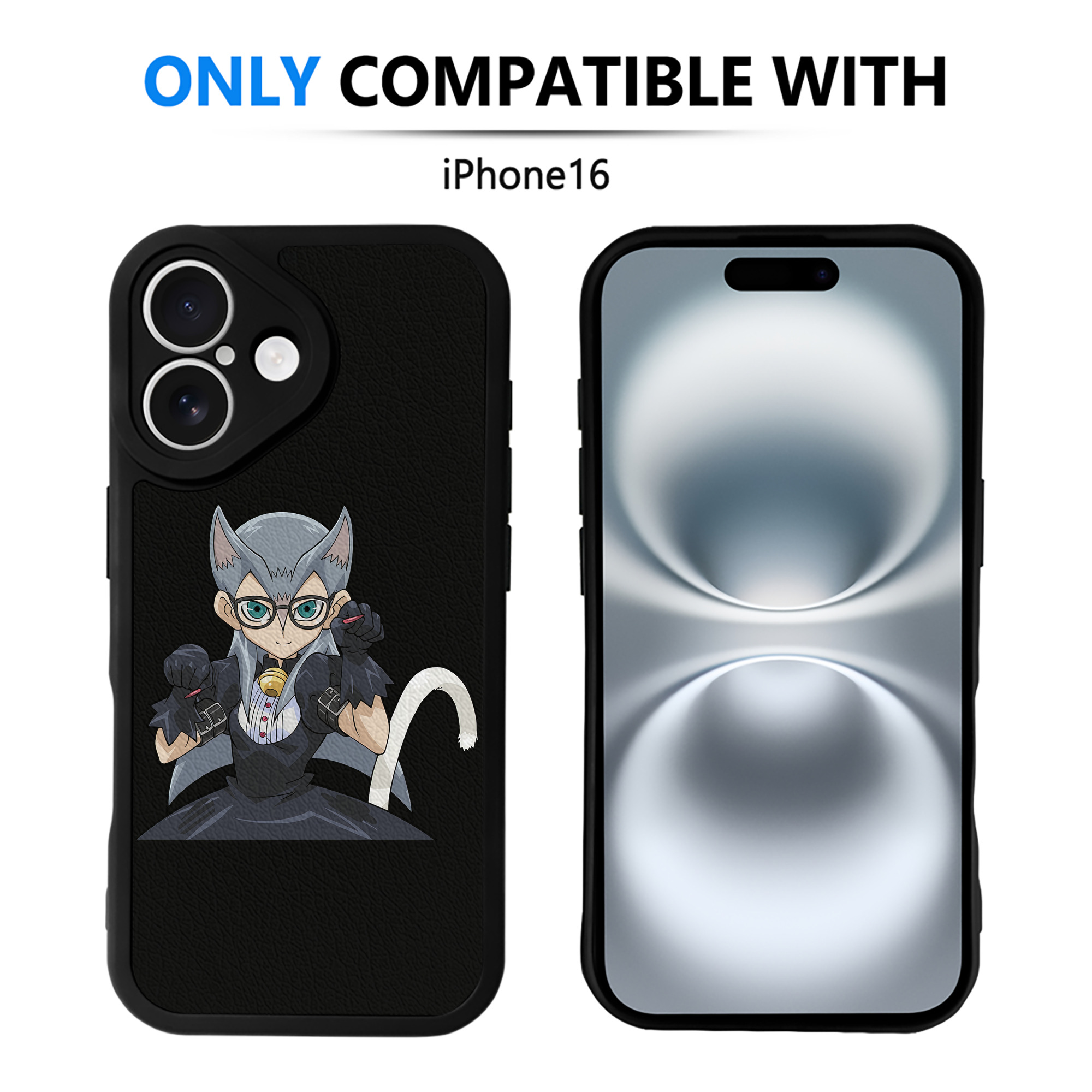 遊☆戯☆王 Yu-Gi-Oh! 【iPhone 16シリーズ対応】シリコンスマホケース（レザー調） 材質：シリコン